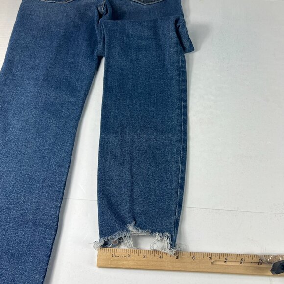 Good American Jeans Women's Measured 25x26 Good Legs Cigarette Blue Denim Tag 24 - Picture 11 of 16